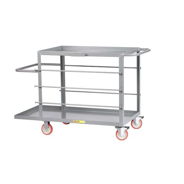 Wire Reel Cart, 1200 lb., Overall Depth: 54"